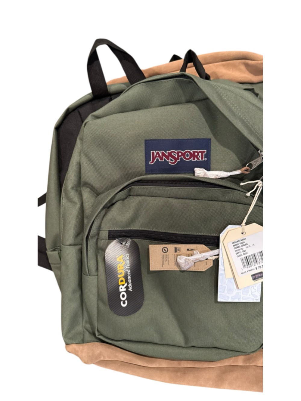 Women's JanSport combst green Right Pack Backpack - Picture 6 of 7